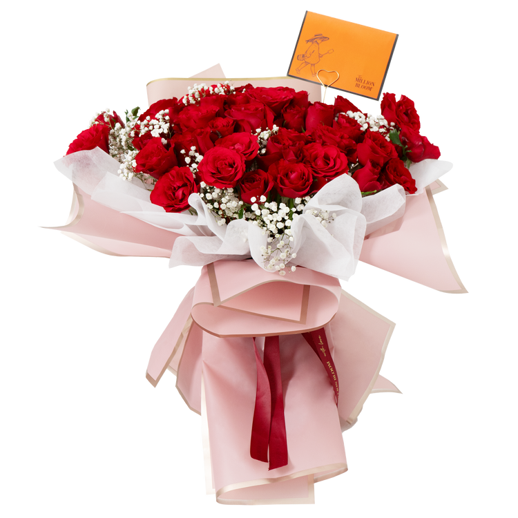 Crimson Rose Rhapsody |Toko Bunga Buket Premium Jakarta Indonesia