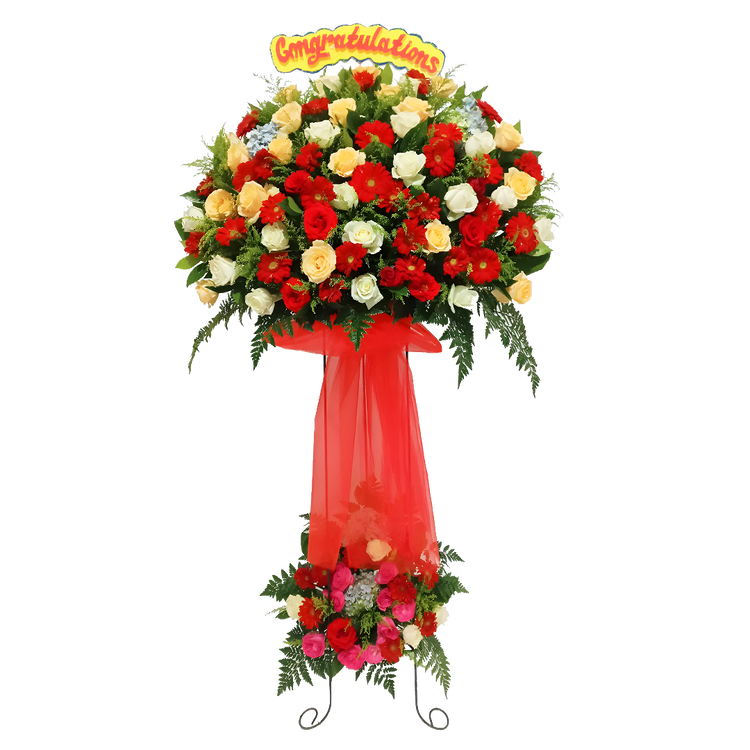 Best Wishes - Standing Flower