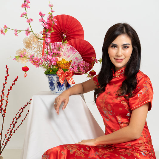 Dragonblaze Sparklers Vase (Artificial Flower)