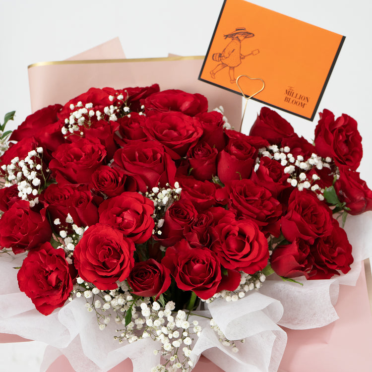 Crimson Rose Rhapsody |Toko Bunga Buket Premium Jakarta Indonesia