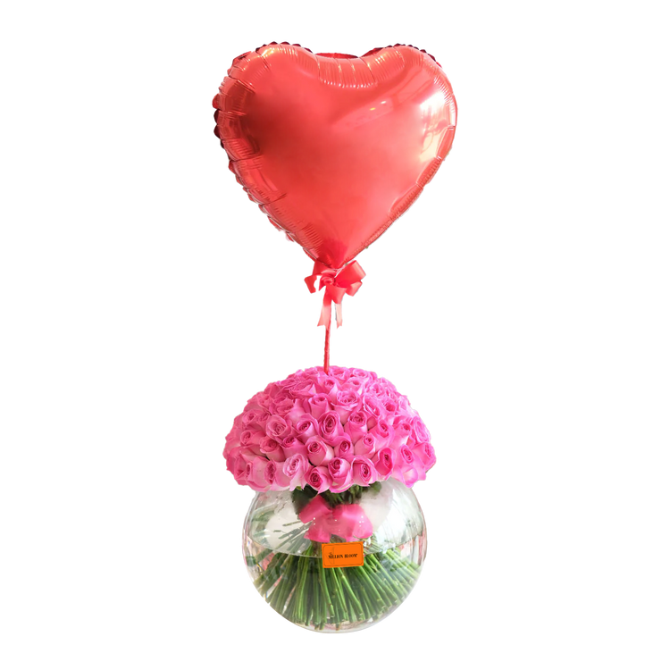 Pink Fuchia Blossom Vase