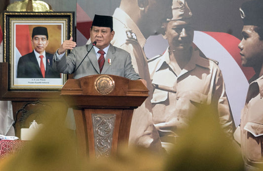 Karangan Bunga untuk Pasangan Prabowo Pilpres 2024