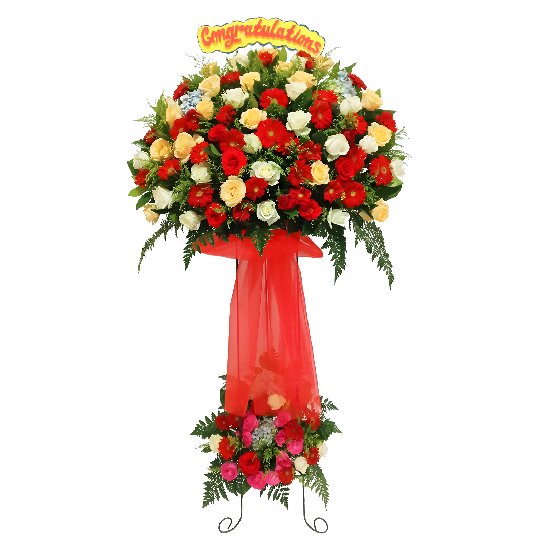 Bunga Standing, Congratulatory Floral Stand