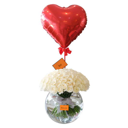 White Blossom Vase